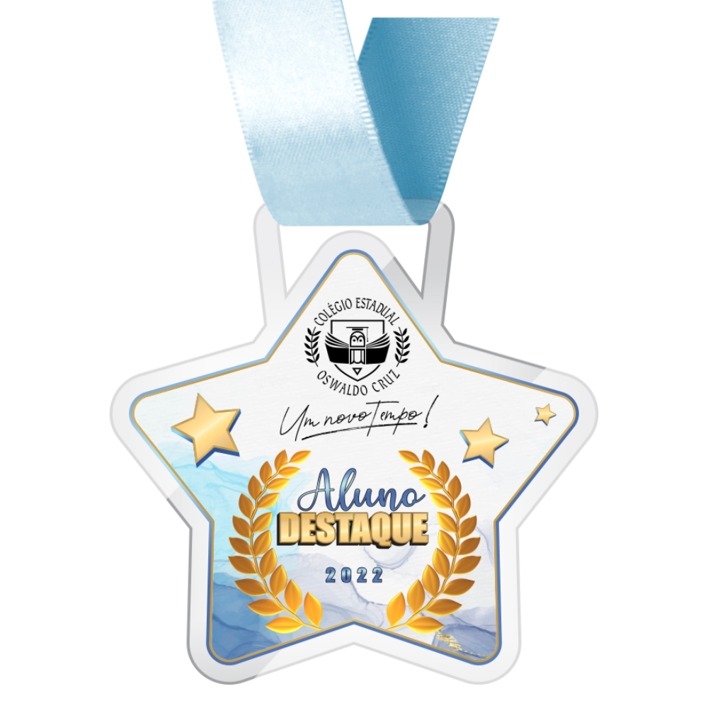 MEDALHA DE ACRÍLICO-MDA10